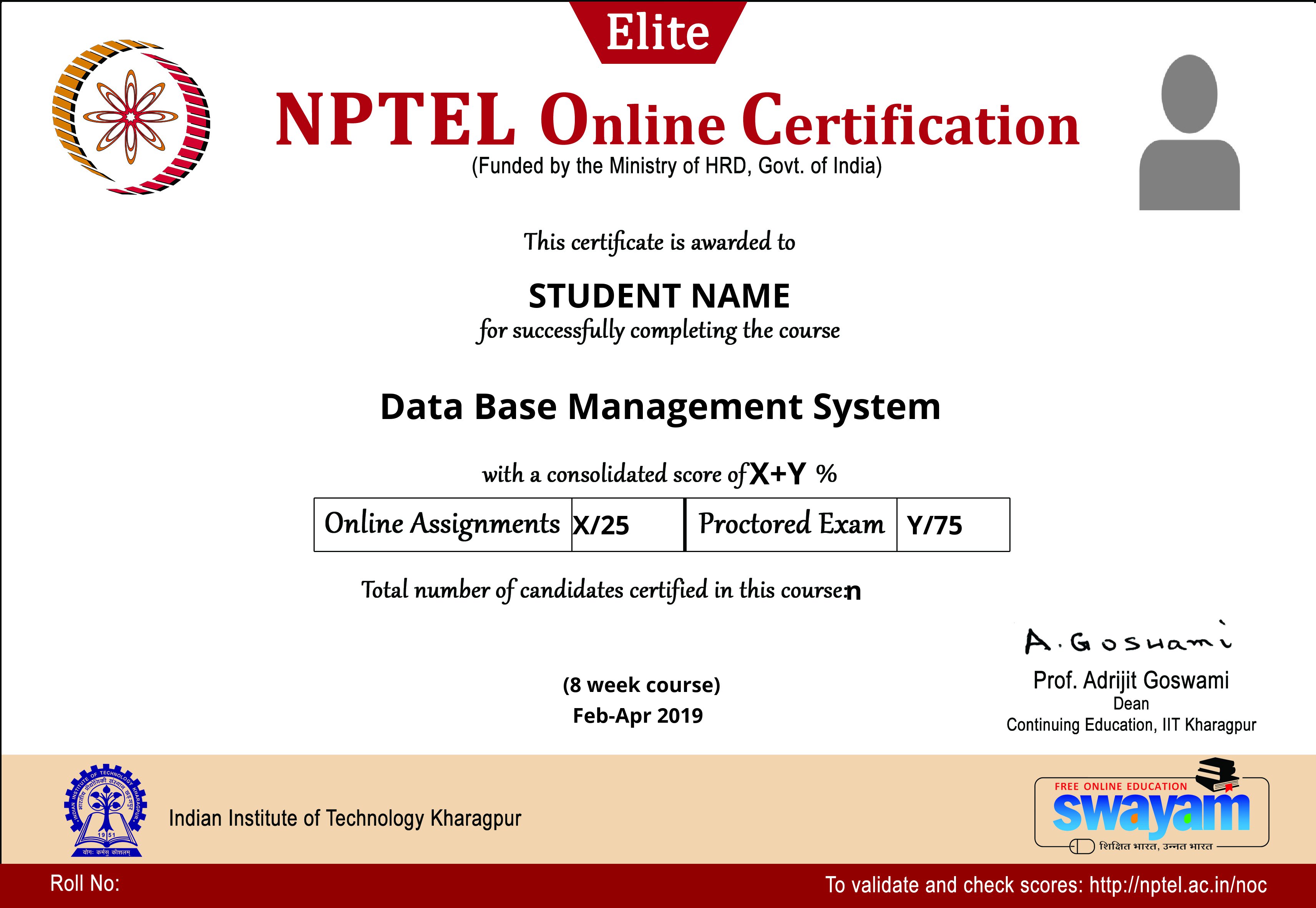 nptel database management system assignment 4 answers 2022