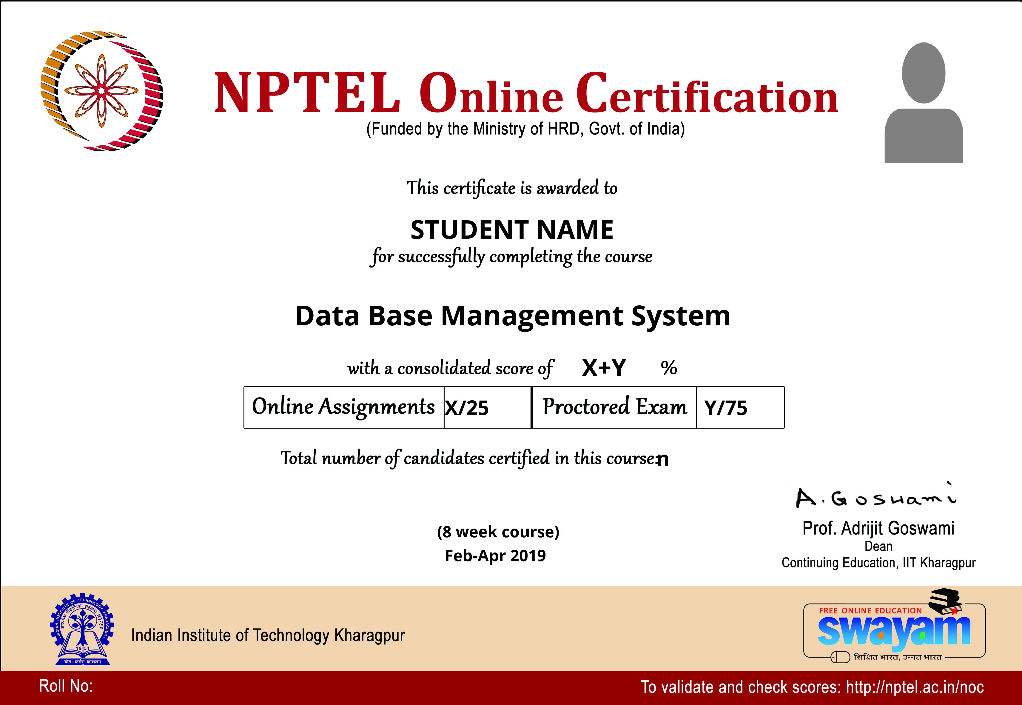 nptel database management system assignment 4 answers 2022