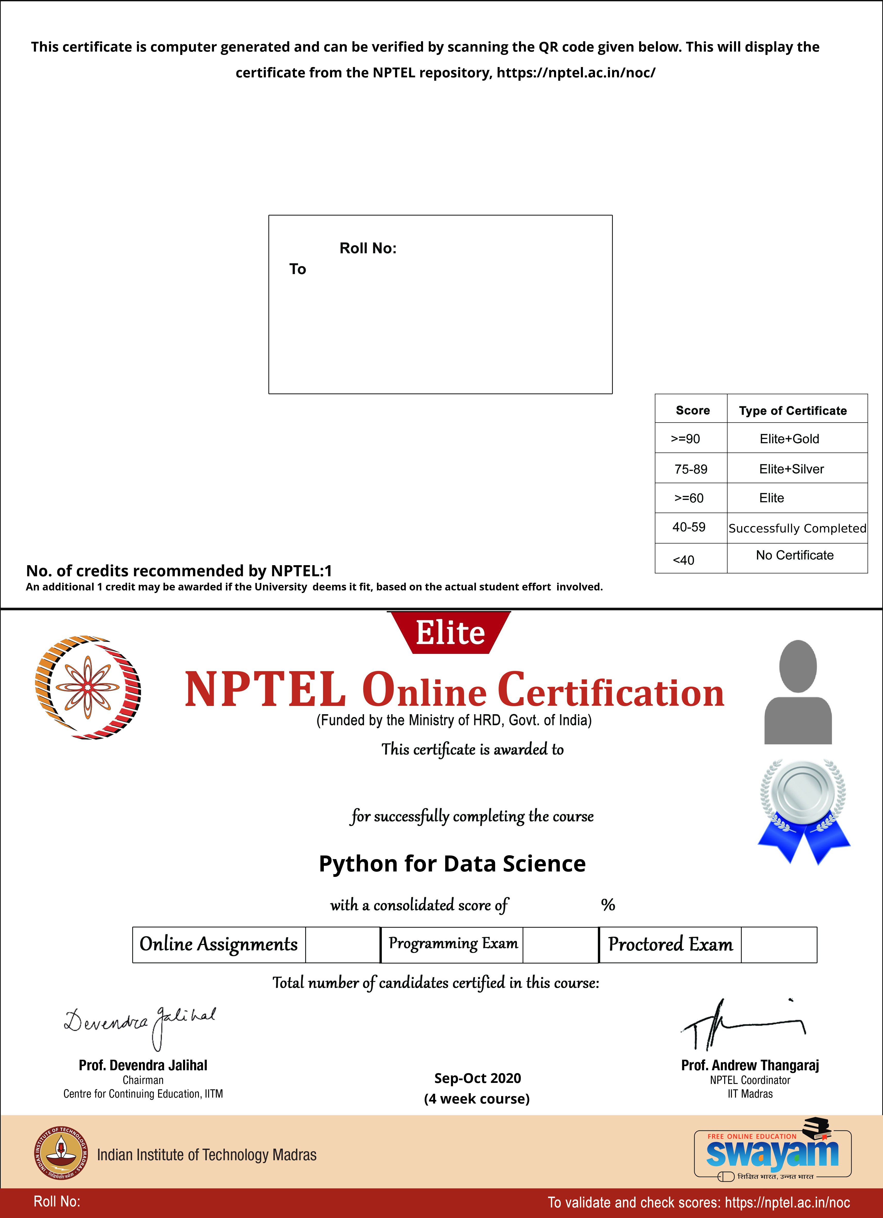 python for data science nptel assignment