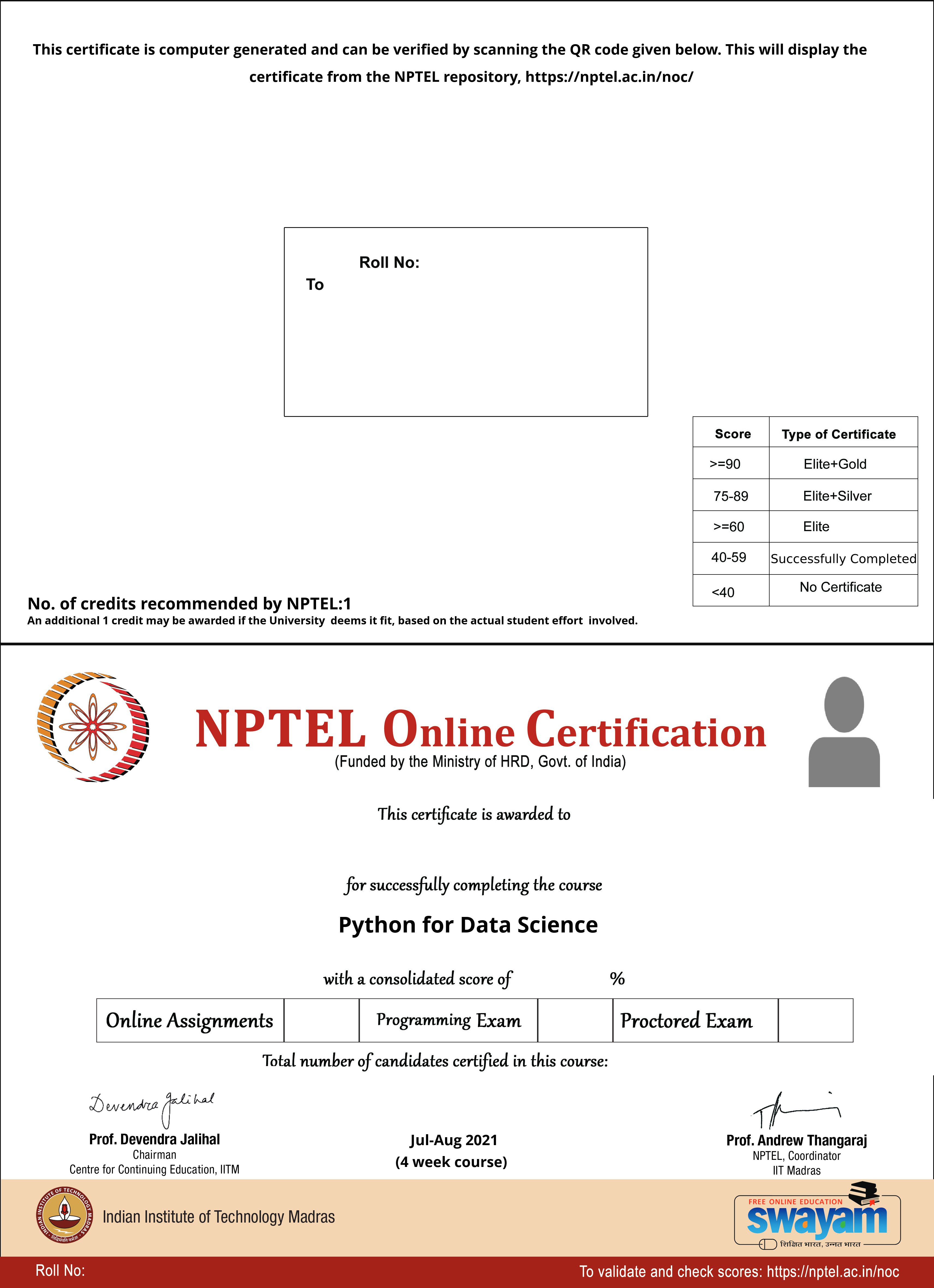 nptel python for data science assignment 4 answers 2023