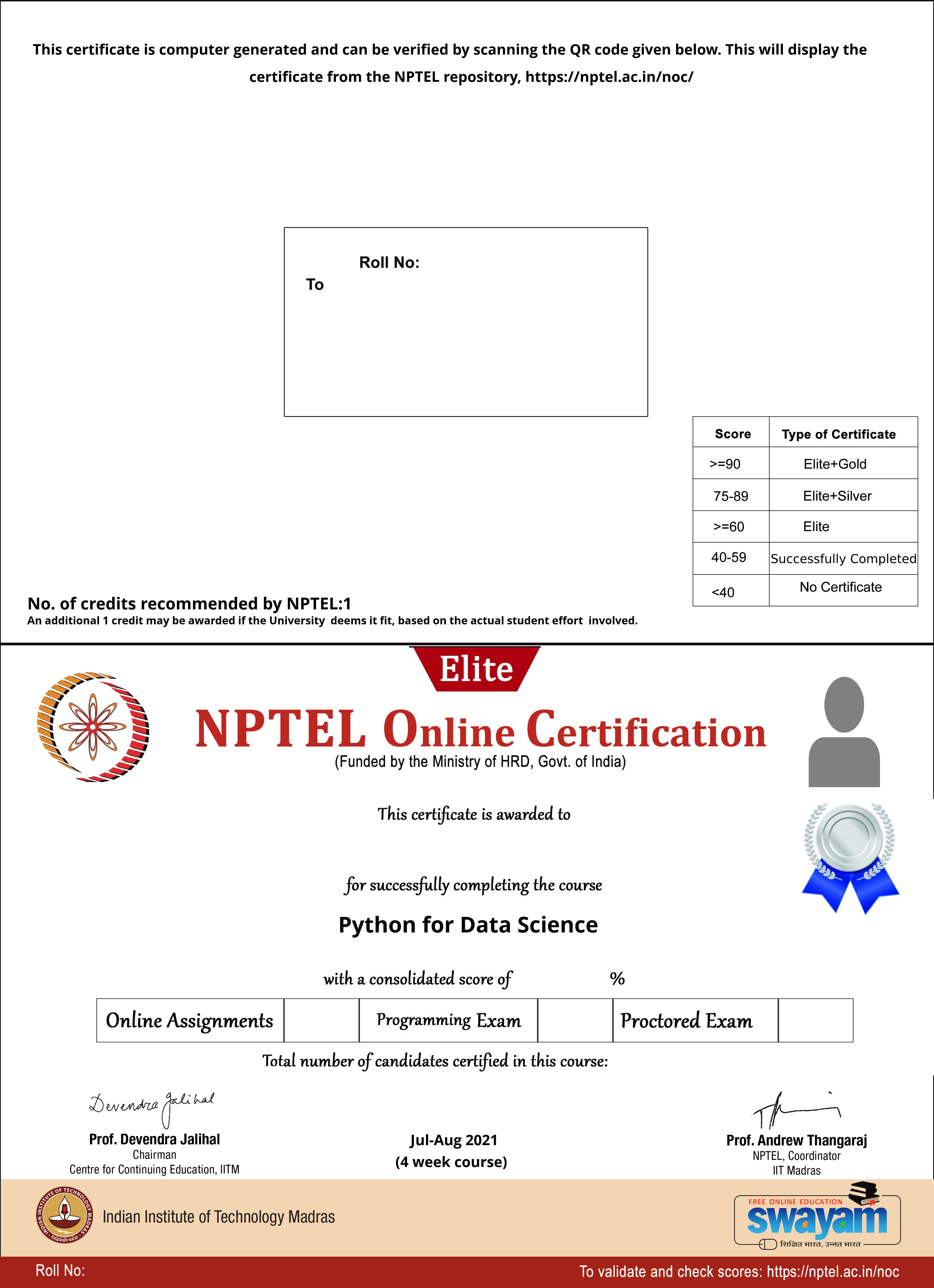 nptel python for data science assignment 4 answers 2023