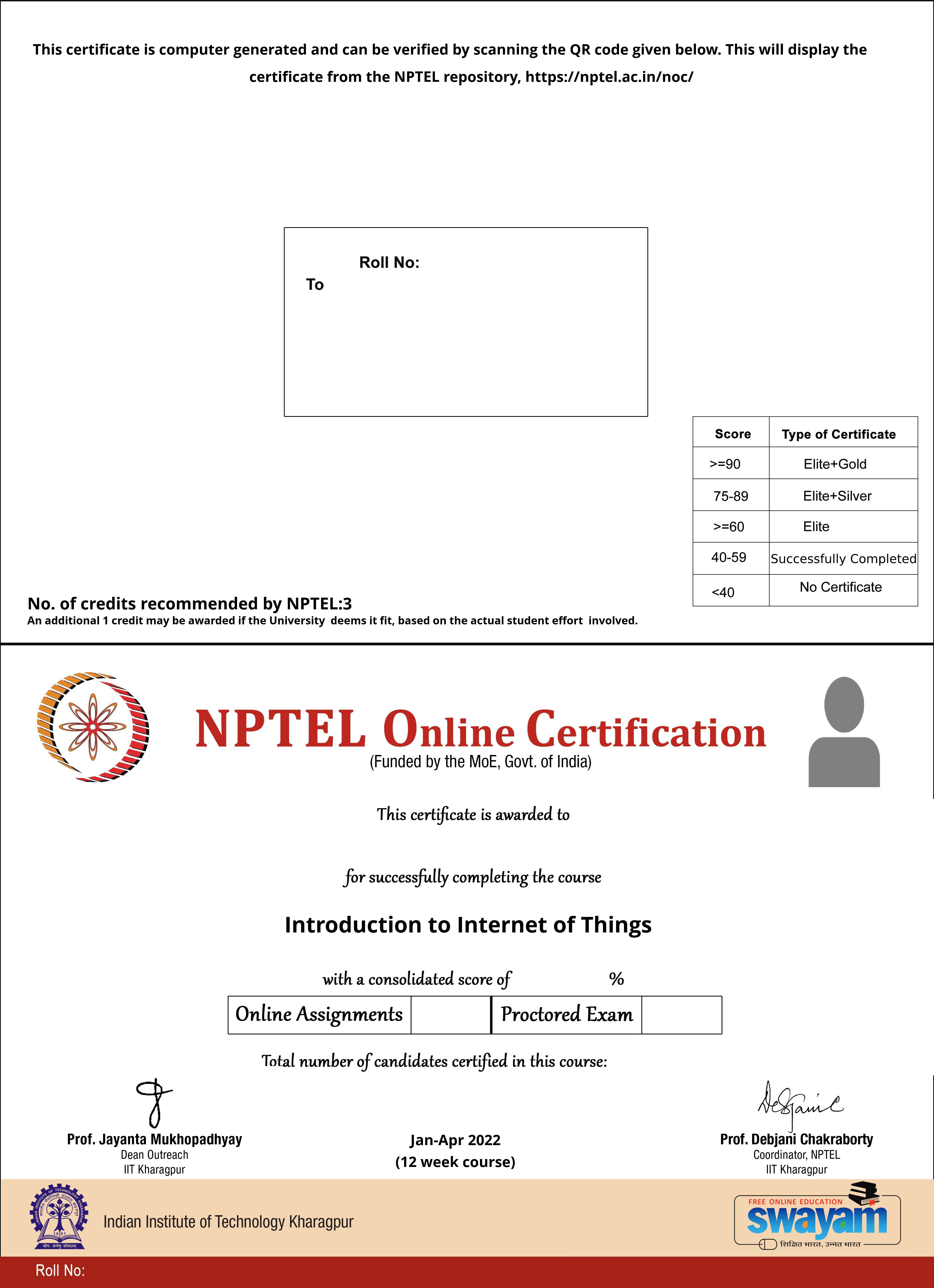 nptel introduction to internet of things assignment answers 2022