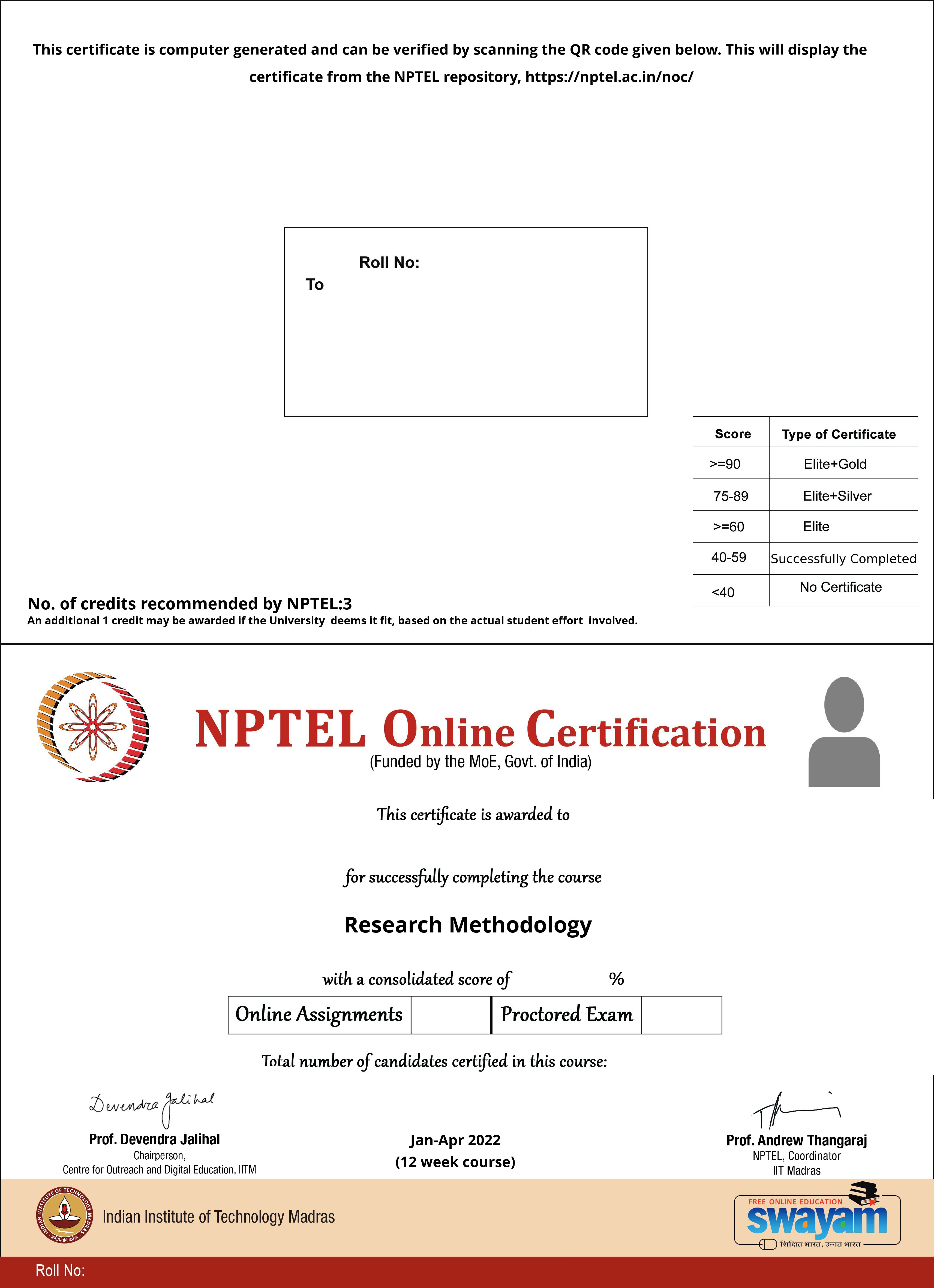 nptel research methodology assignment answers 2023 week 5
