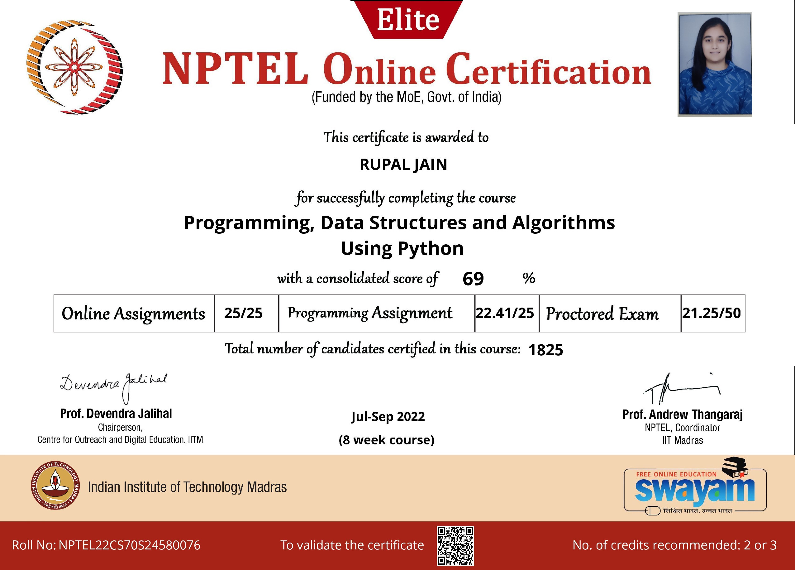 RUPAL JAIN - Data Science Undergrad | LinkedIn