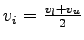 $ v_i=\frac{v_l+v_u}{2}$
