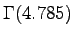 $\displaystyle \Gamma(4.785)$