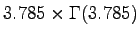 $\displaystyle 3.785\times\Gamma(3.785)$
