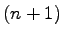 $ (n+1)$