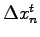 $ \Delta x_n^t$