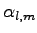 $ \alpha_{l,m}$