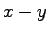 $ x - y$