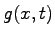 $ g(x,t)$
