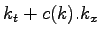 $ k_t + c(k) .k_x$