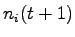 $ n_i(t+1)$