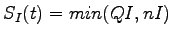 $ S_I(t) = min (QI,nI)$