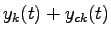 $ y_k(t) +y_{ck}(t)$