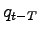 $ q_{t-T}$