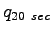 $\displaystyle q_{20~sec}$