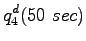 $\displaystyle q_{4}^d(50~sec)$