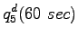 $\displaystyle q_{5}^d(60~sec)$