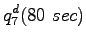 $\displaystyle q_{7}^d(80~sec)$