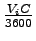 $ \frac{V_i C}{3600}$