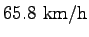 $\displaystyle 65.8~\mathrm{km/h}$