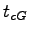 $ t_{cG}$