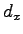 $ d_x$