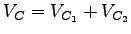 $ V_C = V_{C_1}+V_{C_2}$