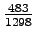$ \frac{483}{1298}$