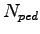 $ N_{ped}$