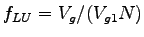$\displaystyle f_{LU} = V_g / (V_{g1}N )$