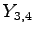 $\displaystyle Y_{3,4}$