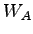 $ W_A$