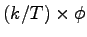 $ (k/T) \times \phi$