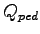 $ Q_{ped}$