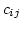 $c_{ij}$