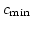 $\displaystyle c_{{\mathrm min}}$