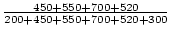 $\frac{450+550+700+520}{200+450+550+700+520+300}$