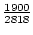 $\frac{1900}{2818}$