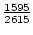 $\frac{1595}{2615}$