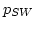 $p_{SW}$