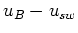 $u_B-u_{sw}$