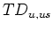 $TD_{u,us}$