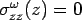 $\sigma_{zz}^\omega(z) =0$