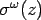 $\sigma^\omega(z)$