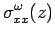$\displaystyle \sigma_{xx}^\omega(z)$
