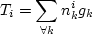 \begin{displaymath}
T_i = \alpha_1 z_{1,i} + \alpha_2 z_{2,i} + \cdots + \alpha_n z_{n,i}
\end{displaymath}