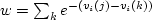 \begin{displaymath}
\pi_{ij} = \frac{1}{w}
\end{displaymath}